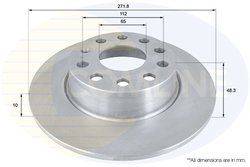 DISC FRANA COMLINE ADC1497 - Compatibil cu AUDI, CUPRA, SEAT, SKODA, VW