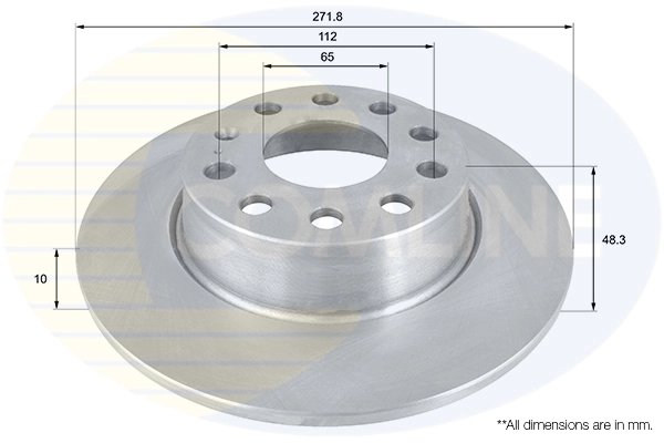DISC FRANA COMLINE ADC1497 - Compatibil cu AUDI, CUPRA, SEAT, SKODA, VW