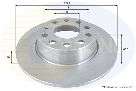 DISC FRANA COMLINE ADC1497 - Compatibil cu AUDI, CUPRA, SEAT, SKODA, VW