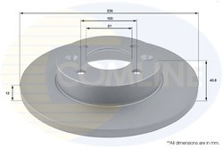 DISC FRANA COMLINE ADC1503 - Compatibil cu DACIA, LADA, RENAULT