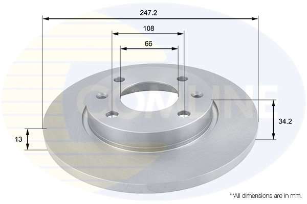 DISC FRANA COMLINE ADC1508 - Compatibil cu CITROEN, PEUGEOT