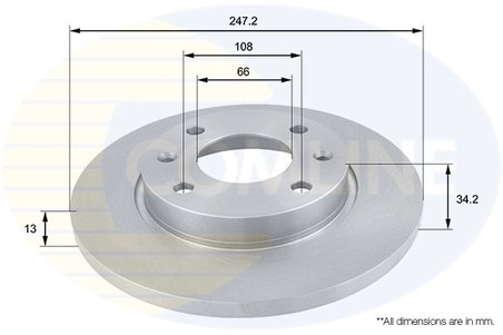 DISC FRANA COMLINE ADC1508 - Compatibil cu CITROEN, PEUGEOT