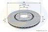 DISC FRANA COMLINE ADC1509V - Compatibil cu CITROEN, PEUGEOT
