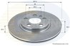 DISC FRANA COMLINE ADC1513V - Compatibil cu CITROEN, FIAT, PEUGEOT