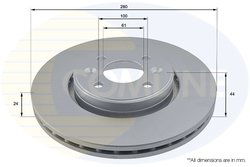 DISC FRANA COMLINE ADC1517V - Compatibil cu DACIA, RENAULT