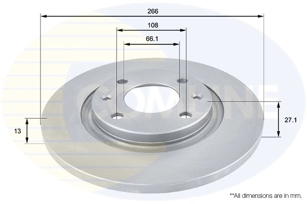 DISC FRANA COMLINE ADC1521 - Compatibil cu CITROEN, PEUGEOT