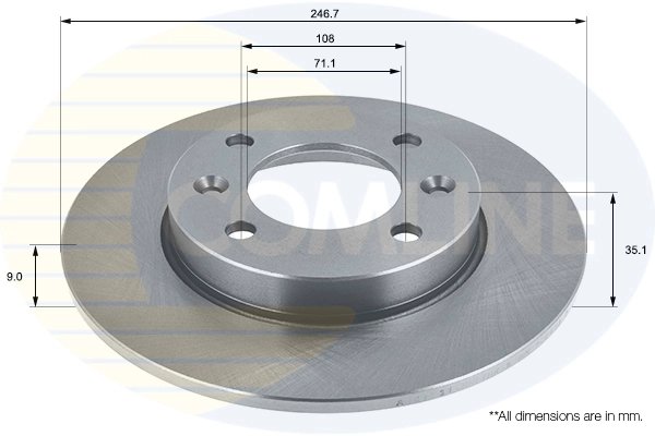 Disc frana Comline ADC1531