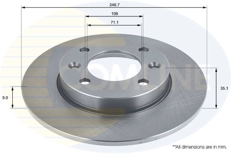 Disc frana Comline ADC1531