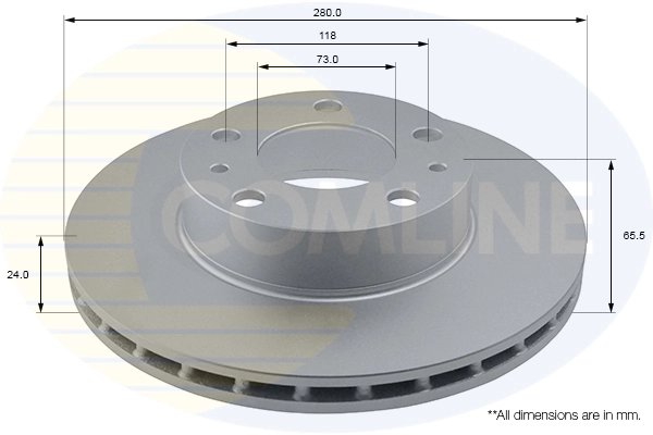 Disc frana Comline ADC1535V