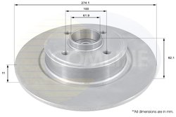 DISC FRANA COMLINE ADC1540 - Compatibil cu RENAULT