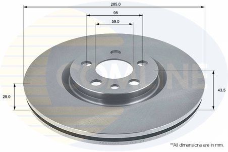 Disc frana Comline ADC1546V