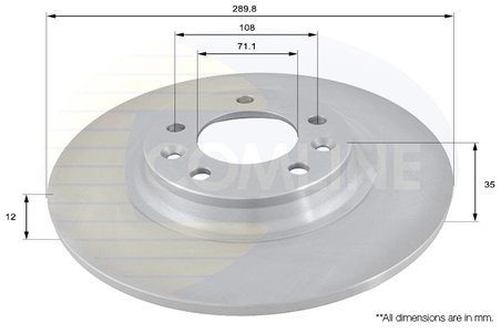 DISC FRANA COMLINE ADC1551 - Compatibil cu CITROEN, PEUGEOT