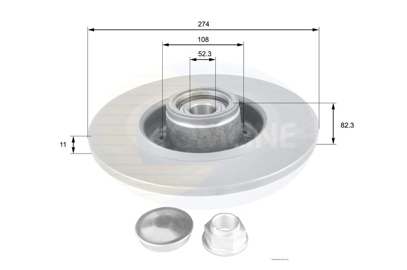 DISC FRANA COMLINE ADC1560 - Compatibil cu RENAULT