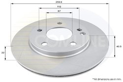 DISC FRANA COMLINE ADC1605V - Compatibil cu MERCEDES-BENZ
