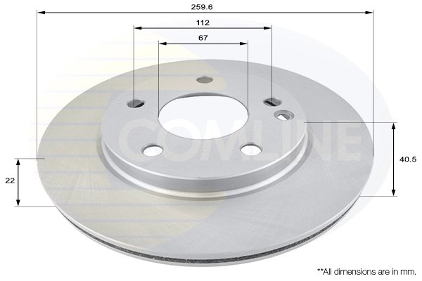 Disc frana Comline ADC1605V