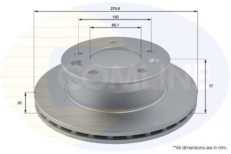 DISC FRANA COMLINE ADC1610V - Compatibil cu MERCEDES-BENZ, VW
