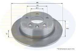 DISC FRANA COMLINE ADC1613 - Compatibil cu MERCEDES-BENZ