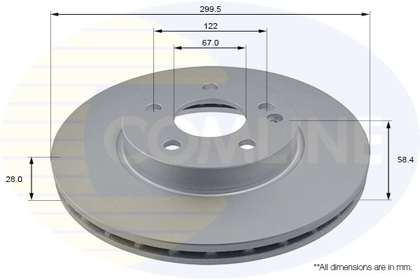 Disc frana Comline ADC1627V