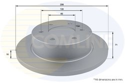 DISC FRANA COMLINE ADC1639 - Compatibil cu MERCEDES-BENZ, VW