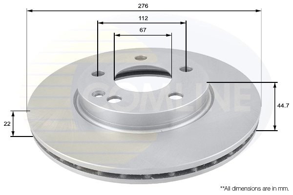 Disc frana Comline ADC1642V