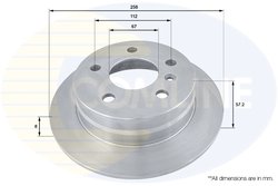 DISC FRANA COMLINE ADC1643 - Compatibil cu MERCEDES-BENZ