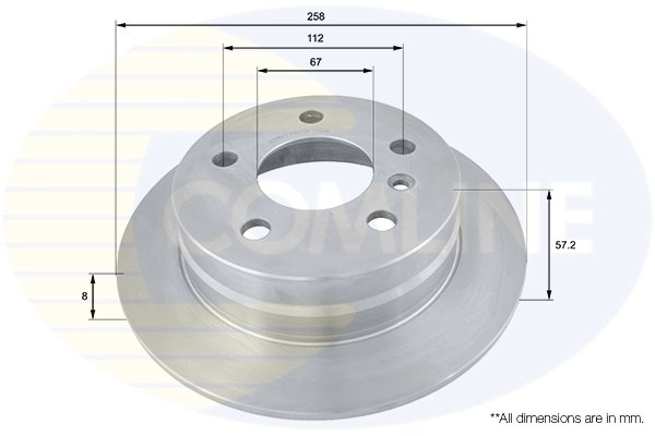 DISC FRANA COMLINE ADC1643 - Compatibil cu MERCEDES-BENZ