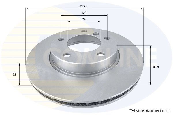 Disc frana Comline ADC1702V