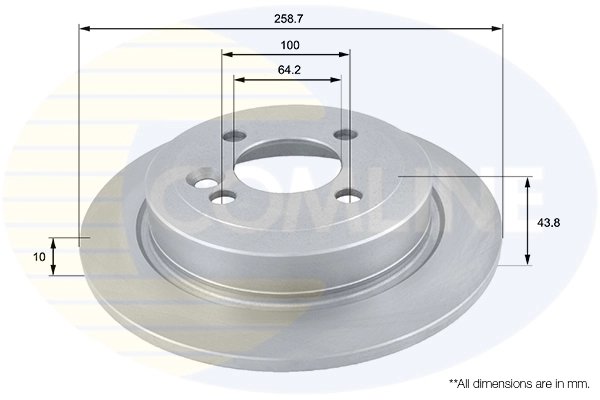 Disc frana Comline ADC1714