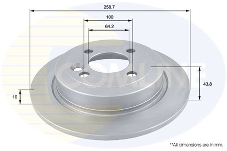 Disc frana Comline ADC1714