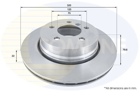Disc frana Comline ADC1720V