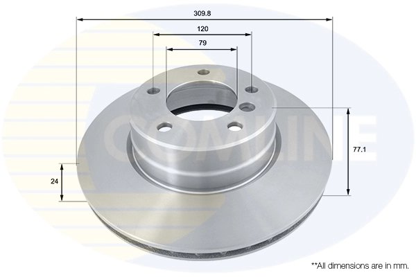 DISC FRANA COMLINE ADC1737V - Compatibil cu BMW