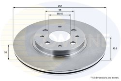 DISC FRANA COMLINE ADC1803V - Compatibil cu ALFA ROMEO, FIAT, LANCIA