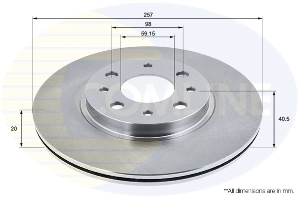 Disc frana Comline ADC1803V