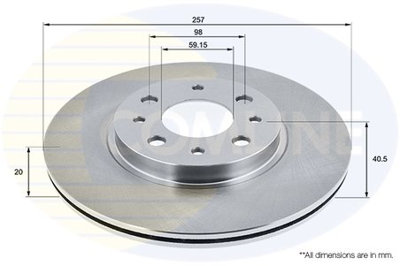 Disc frana Comline ADC1803V