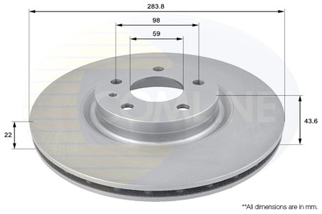 Disc frana Comline ADC1805V