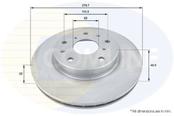DISC FRANA COMLINE ADC1830V - Compatibil cu FIAT, SUZUKI