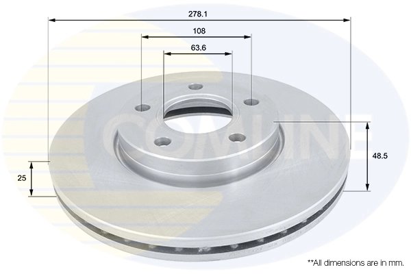 Disc frana Comline ADC1912V