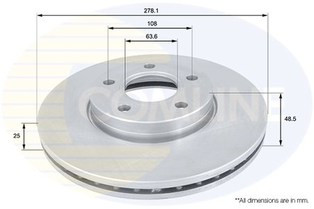 Disc frana Comline ADC1912V