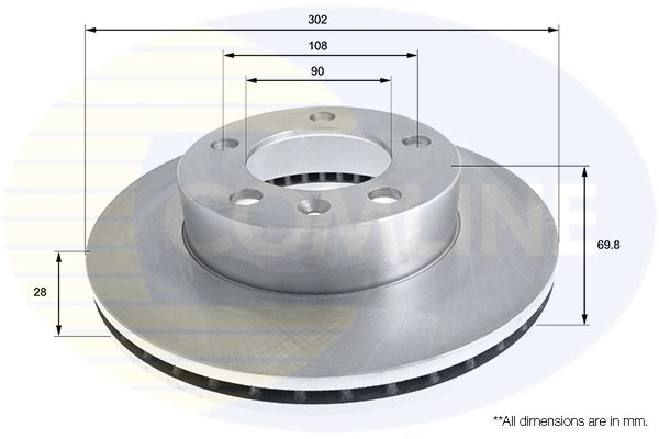 Disc frana Comline ADC2701V
