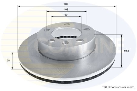 Disc frana Comline ADC2701V