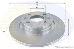 DISC FRANA COMLINE ADC2709 - Compatibil cu DACIA, LADA, RENAULT, SMART