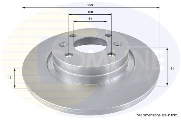 Disc frana Comline ADC2709
