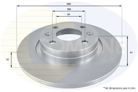 Disc frana Comline ADC2709