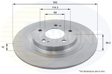 DISC FRANA COMLINE ADC2732 - Compatibil cu CITROEN, MITSUBISHI, PEUGEOT