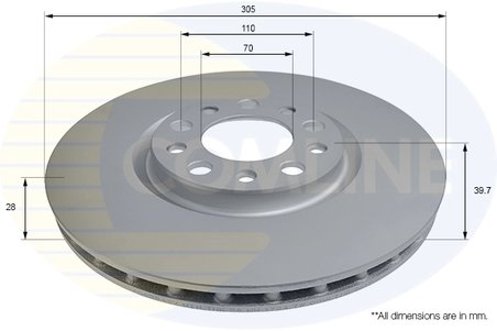 Disc frana Comline ADC2842V
