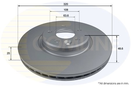 DISC FRANA COMLINE ADC2844V - Compatibil cu FORD, VOLVO