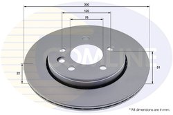 DISC FRANA COMLINE ADC2921V - Compatibil cu MAN, VW