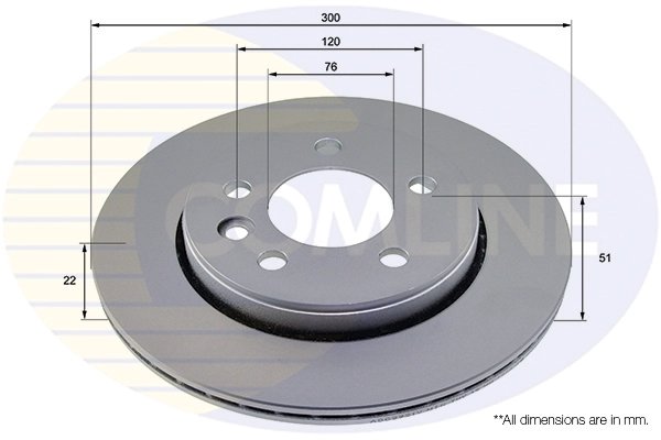 DISC FRANA COMLINE ADC2921V - Compatibil cu MAN, VW