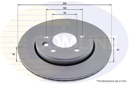 DISC FRANA COMLINE ADC2921V - Compatibil cu MAN, VW