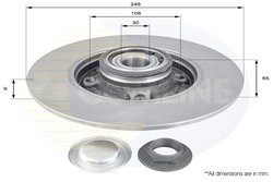 DISC FRANA COMLINE ADC3002 - Compatibil cu CITROEN, DS, OPEL, PEUGEOT, VAUXHALL